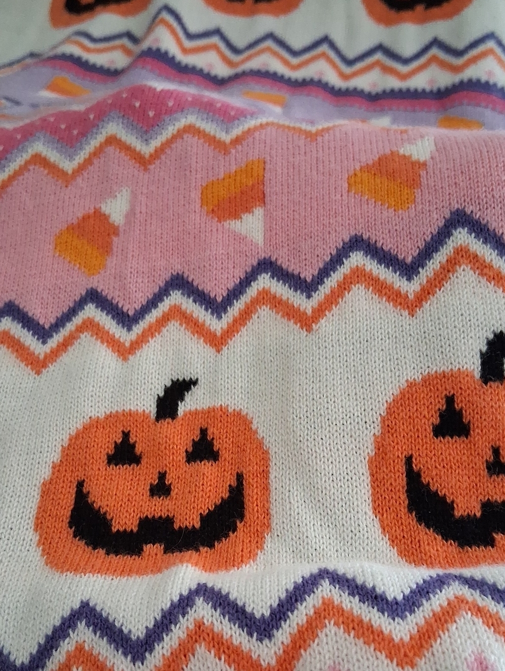 Gymboree Pink Carmine Knit Pumpkin Sweater Dress Size 7. - Picture 6 of 7